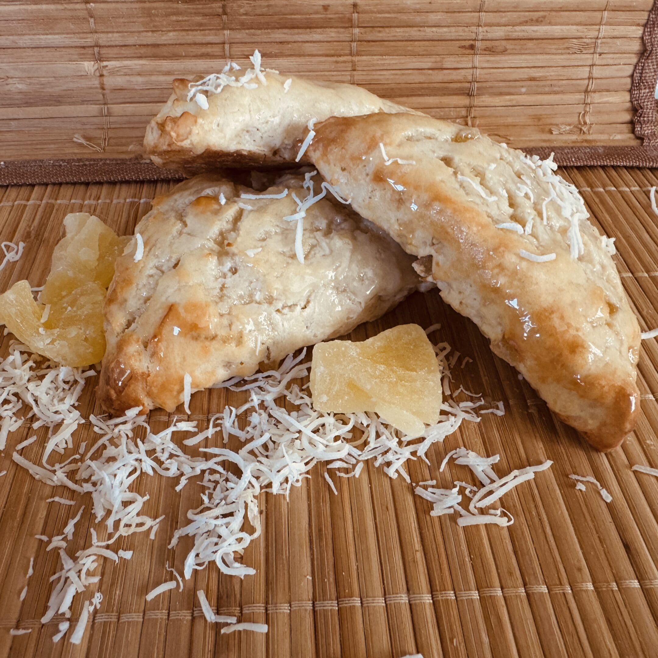 Crazy Coconut Macadamia Pineapple Scones (Available in 4 & 8 Packs)